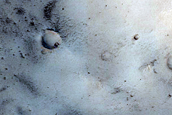 Arabia Terra Crater or Escarpment
