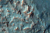 Well-Exposed Ejecta Blanket at Kontum Crater
