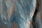 Monitor Slopes on Ridge in Coprates Chasma
