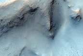 Chaos Terrain in Small Impact Crater
