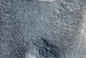 Flow on Crater Floor in Northern Mid-Latitudes
