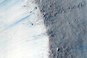 Monitor Very Fresh Small Crater in Hesperia Planum
