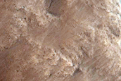 Crater Wall in Amazonis Planitia
