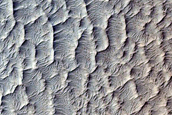 Eroded Impact Crater on Hellas Planitia Floor
