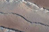 Lava Vent and Shield Southeast of Olympus Mons
