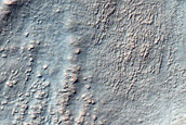 Gullies on South Wall of Crater
