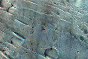 Collapse Terrain South of Orson Welles Crater
