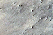 Central Region of Rocky Impact Crater

