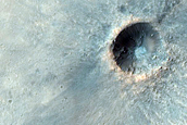 Small Fresh Crater South of Airy Crater

