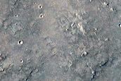 Lobe of Layered Ejecta Deposited in Gusev Crater Breech
