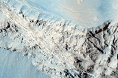 Possible Rock Falls on Steep Slopes in Cerberus Fossae