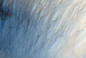 Monitor Steep Crater Slope in Isidis Planitia
