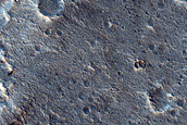 Wrinkle Ridge on Lava Flow South of Aromatum Chaos
