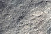 Layers in Southern Mid-Latitude Crater
