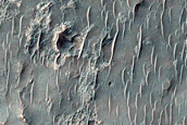 Possible Exposed Ejecta from Well-Preserved Crater in Noachis Terra
