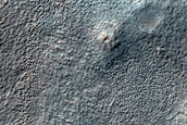 Eroded Crater Ejecta West of Icaria Planum
