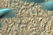 Noachis Terra Sand Dune Topography