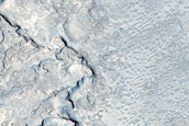 Impact Crater with Channels