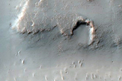 Channels Near Wislicenus Crater