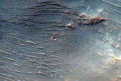 Eastern Half of Well-Preserved Impact Crater