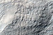 Glacial Cirque-Like Feature in Hadriaca Patera