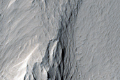 Landforms Near Memnonia Sulci