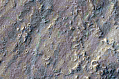 Faulted and Embayed Low Shield East of Pavonis Mons