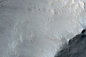 Scarp in Crater