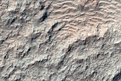 Bedrock Exposures in Center of Briault Crater