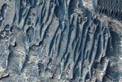 Ridged Thin Mesa-Forming Unit in West Candor Chasma