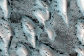 Translucent Ice on Dunes