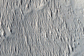Channels Going around Obstacle in Sabis Vallis