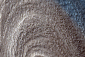 Banded or Terraced Hillslopes in East Hellas Planitia