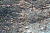 Northwestern Ejecta Feature of Noord Crater