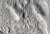Scarp in Milankovic Crater