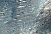 Valleys Leading into Crater in Tyrrhena Terra