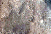 Mid-Latitude Crater with Steep Slopes