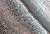 Pits in Exposure of North Polar Layered Deposits