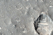 Landforms North of Amenthes Cavi