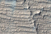 Lava-Medusae Fossae Formation Contact