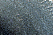 Flow Leaving Valley of Mesa in Protonilus Mensae