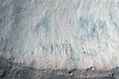 Possible Bedrock Exposure in Crater in Mare Tyrrhenum