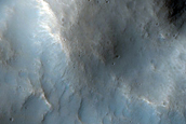 Gullied Crater Wall Near Idaeus Fossae