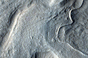 Textures on Floor of Trough in Tempe Fossae