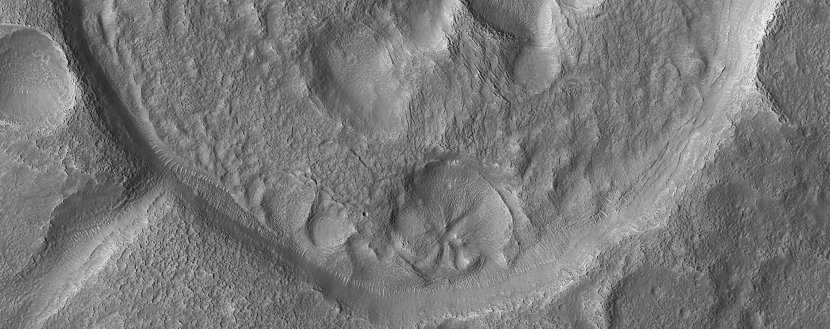 Pollywog Craters on Mars