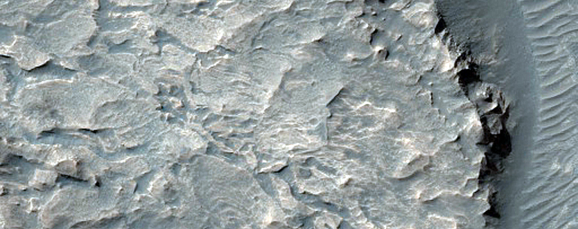 Bright Layered Deposits in East Melas Chasma