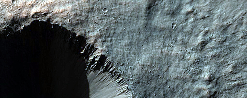 Rayed Crater Smaller Than 1-Kilometer Diameter