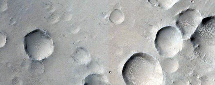 Fluidized Ejecta from Crater