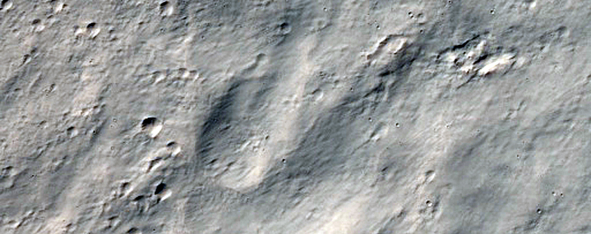 Southwestern Ejecta of Resen Crater
