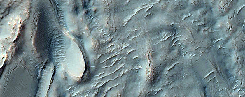 Mound in Equatorial Crater